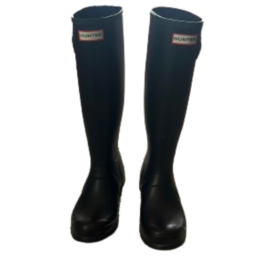 Hunter size 7 black knee boots NWOB